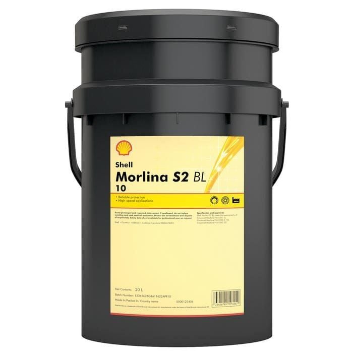 Shell Morlina S2 BL 10 - 20 Litre  SİRKÜLASYON  ve Türbin Yağı