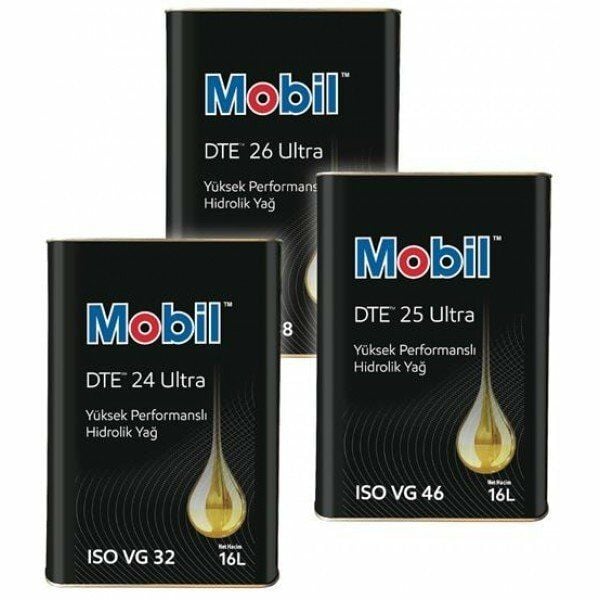 Mobil DTE 26 ISO VG 68 - 16 Litre Hidrolik Yağı