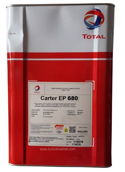 Total Carter EP 680 - 16 kg Şanzıman Yağı