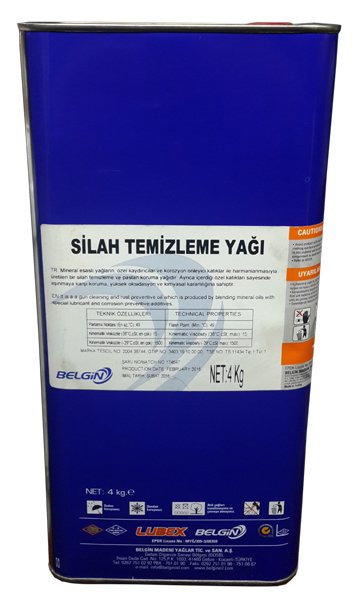 Lubex Silah Temizleme ve Bakım Yağı - 4 Kg