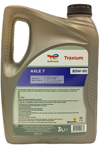 Total Transmission Axle 7 80W-90 3 Litre Şanzıman Yağı