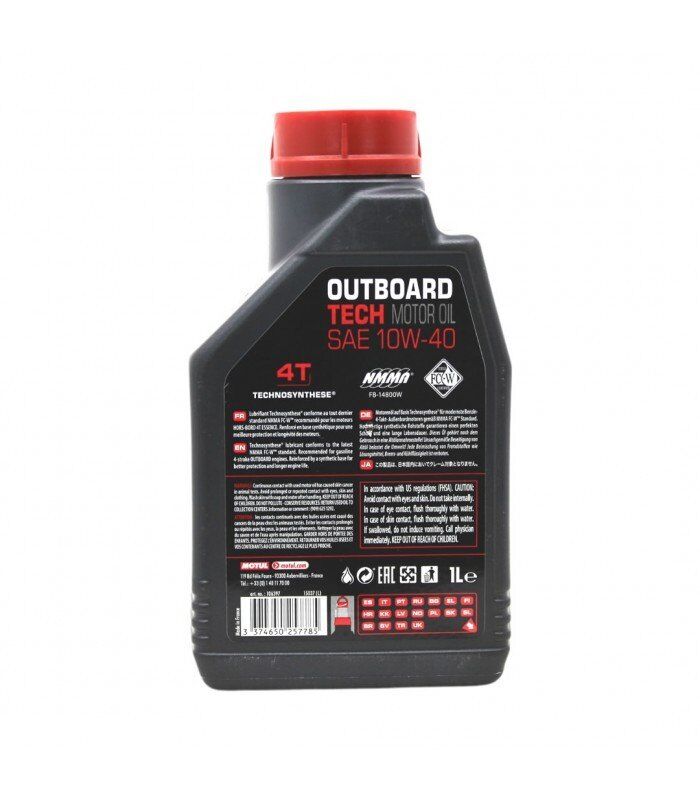 Motul Outboard Tech 4T 10W-40 - 1 Litre  Motor Yağı