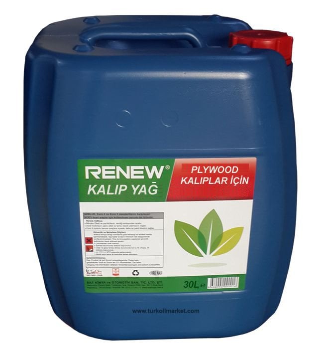 Renew Kalıp Yağı - 30 L Plywood Kalıplar İçin