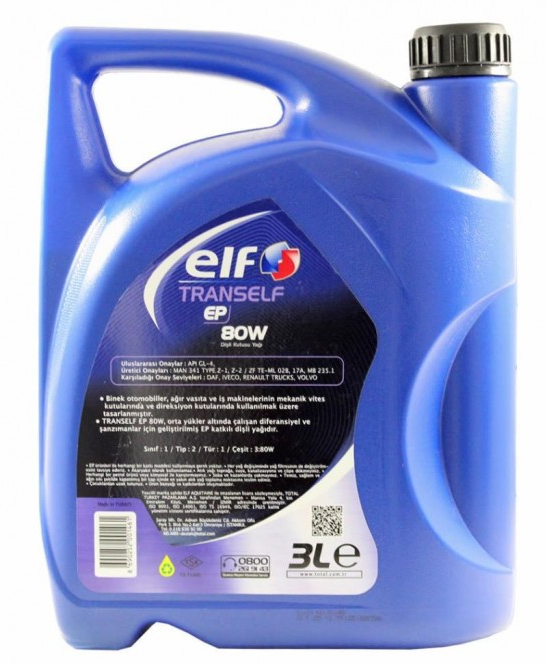 Elf Tranself EP 80W - 3 Litre Şanzıman Yağı