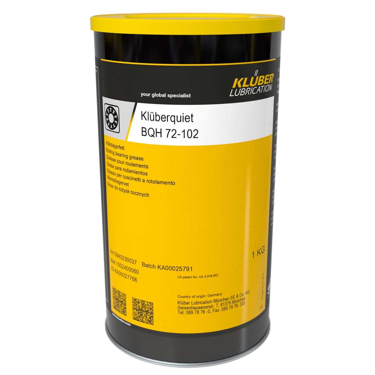 Klüberquiet BQH 72-102 - 1 Kg