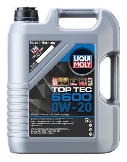 Liqui Moly Top Tec 6600 0W-20 5 Litre (21411)