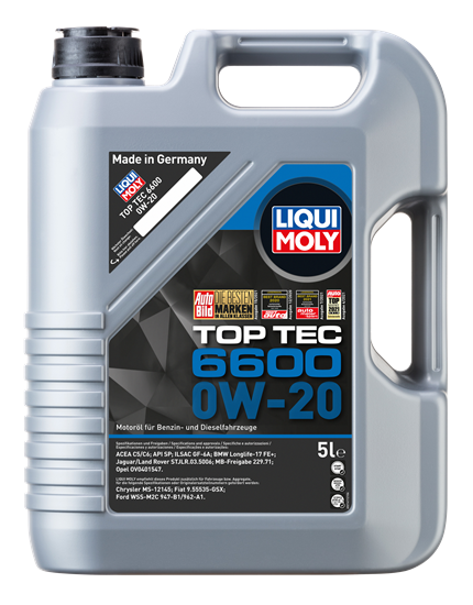 Liqui Moly Top Tec 6600 0W-20 5 Litre (21411)
