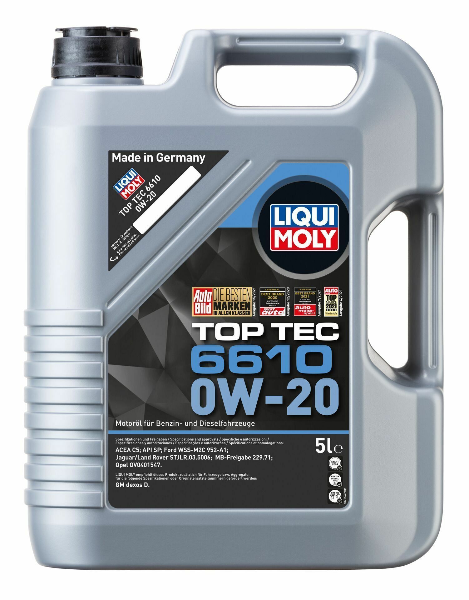 Liqui Moly Top Tec 6610 0W-20 (21662) - 5 Litre Motor Yağı
