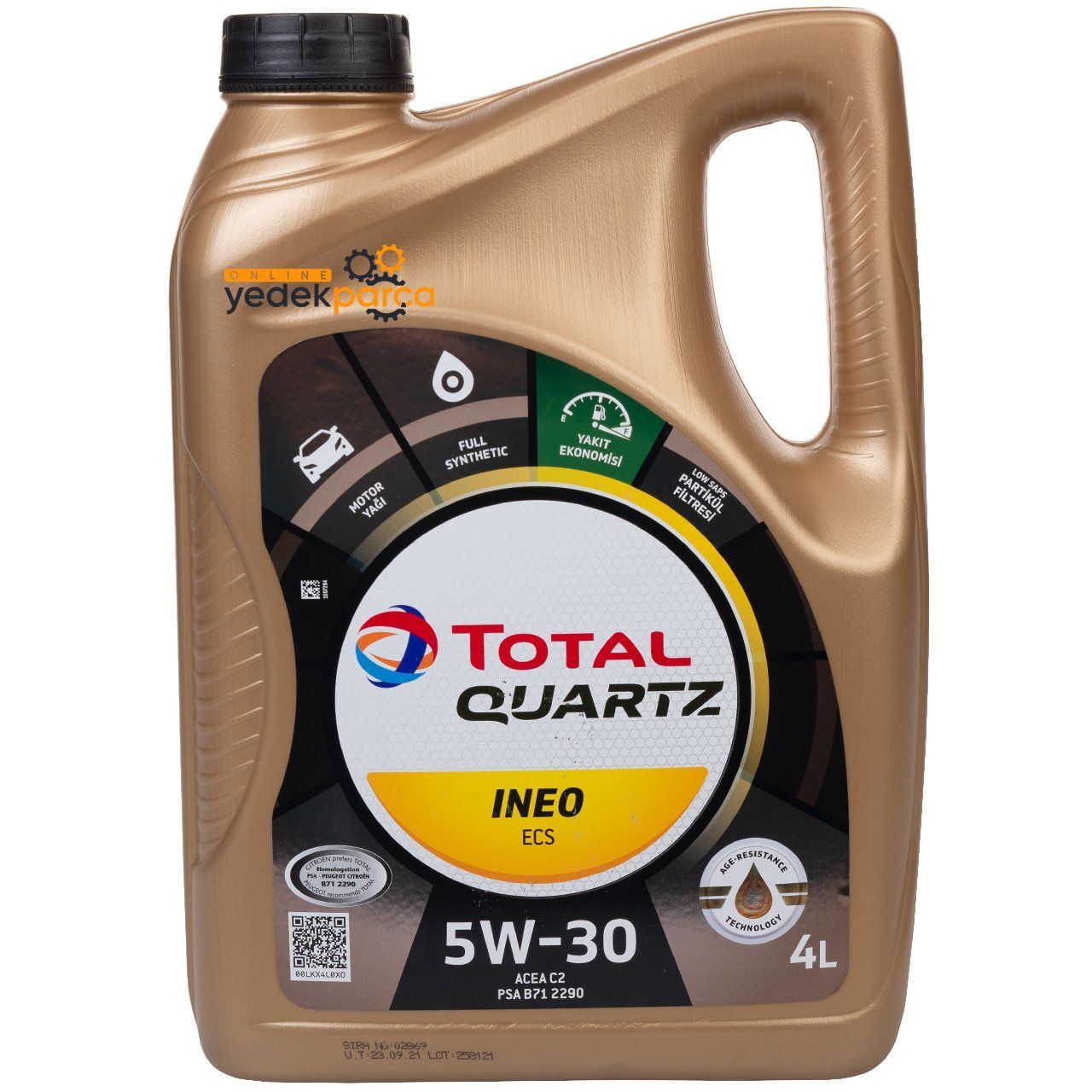 Total Quartz INEO ECS 5W-30 - 4 Litre Motor Yağı