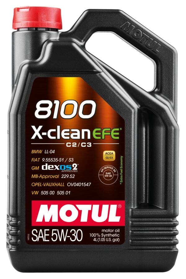 Motul 8100 X-Clean EFE 5W-30 Dexos2 Partiküllü - 4 Litre