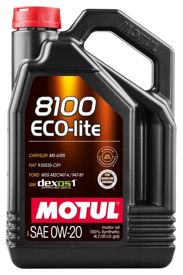 Motul 8100 Eco-Lite 0W-20 DEX1 GEN2 4 Litre Motor Yağı