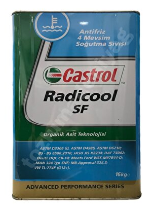 Castrol Radicool SF 16 Kg  Kırmızı Konsantre Organik Antifiriz
