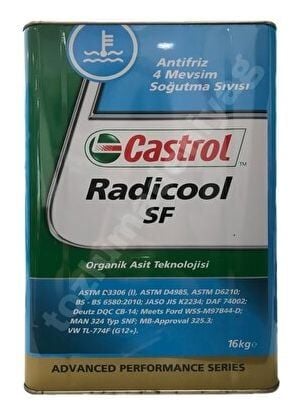Castrol Radicool SF 16 Kg  Kırmızı Konsantre Organik Antifiriz