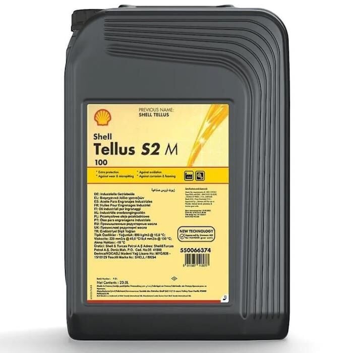 Shell Tellus S2 M 100 - 20 Litre Hidrolik Vakum Pompası Yağı