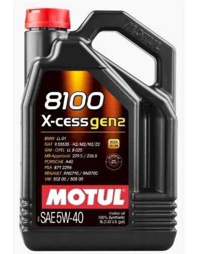 Motul 8100 X-Cess GEN2 5W-40 - 5 Litre Motor Yağı