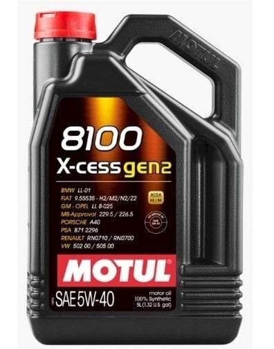 Motul 8100 X-Cess GEN2 5W-40 - 5 Litre Motor Yağı