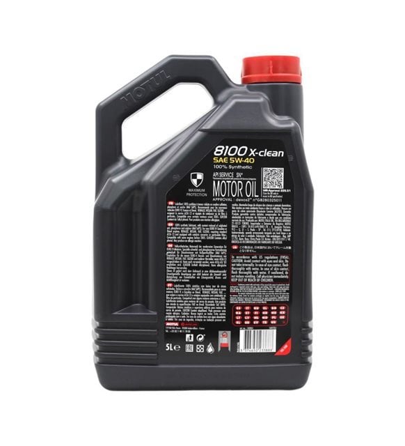 Motul 8100 X-Clean 5W-40 - 5 Litre Motor Yağı