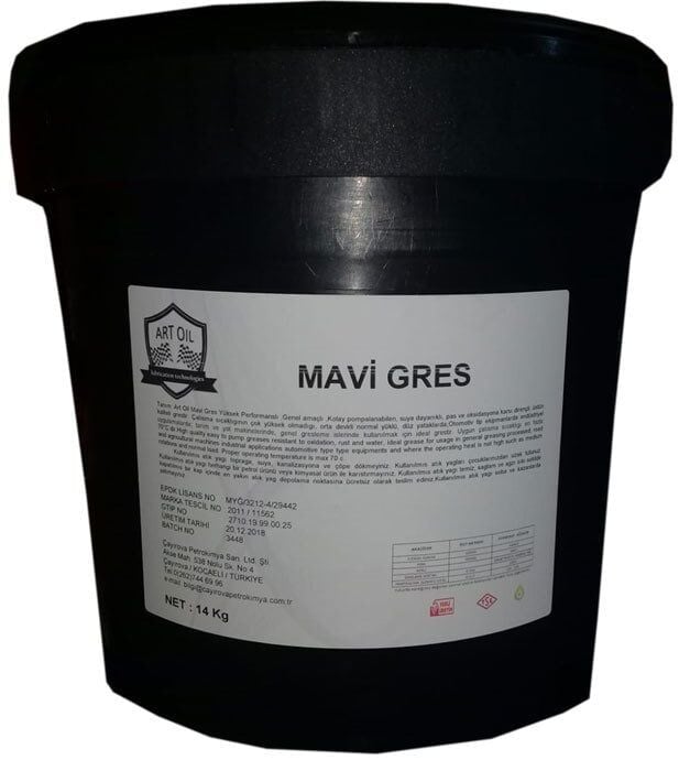 Artoil Kalsiyum Mavi Gres NLGI 3 - 14 Kg Gres Yağı