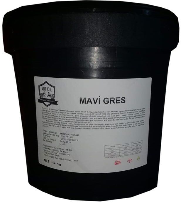 Artoil Kalsiyum Mavi Gres NLGI 3 - 14 Kg Gres Yağı