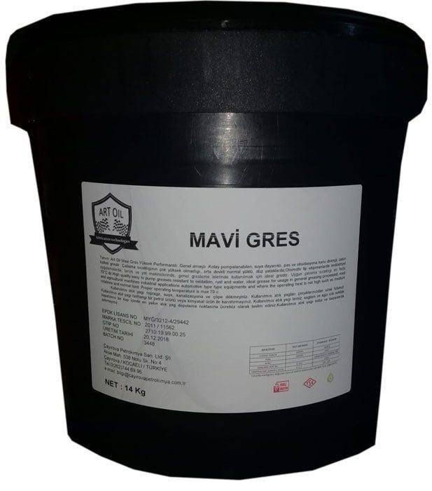 Artoil Kalsiyum Mavi Gres NLGI 3 - 14 Kg Gres Yağı