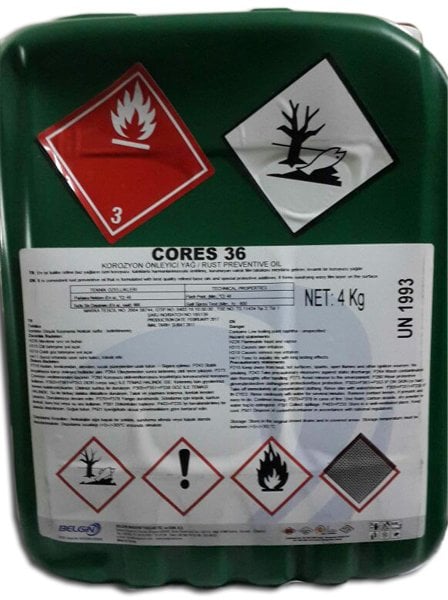 Belgin Cores 36 - 4 kg Korozyon Önleyici Yağ