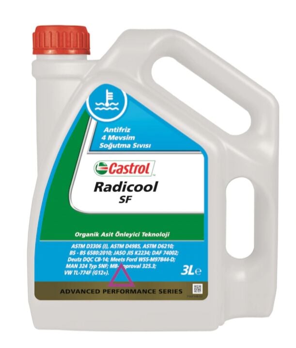 Castrol Radicool SF - 3 Litre Organik Kırmızı Antifriz
