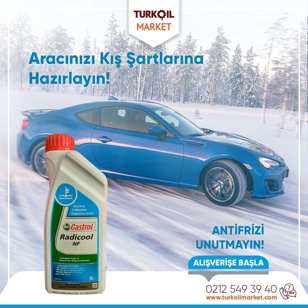 Castrol Radicool Antifiriz - 1 Litre Mavi Antifriz