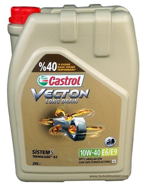 Castrol Vecton Long Drain 10W-40 LS E6 E9 -  20 Litre Motor Yağı