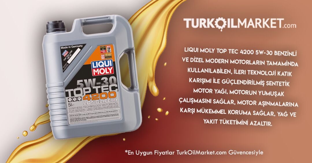 Liqui Moly Top Tec 4200 5W-30 - 5 Litre (8973) Motor Yağı
