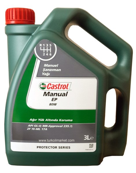 Castrol Manual EP 80W - 3 Litre Şanzıman Yağı