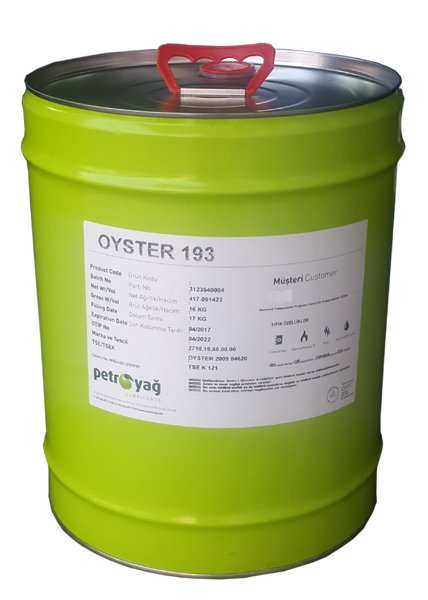 油性　様 Oyster 193 - 16 kg NSF H1 Onaylı Beyaz Yağı fiyatı ve incelemesi