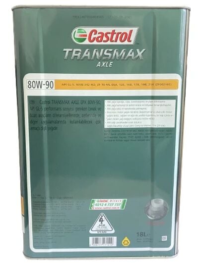 Castrol Axle EPX 80W-90 - 18 Litre  Şanzıman Yağı