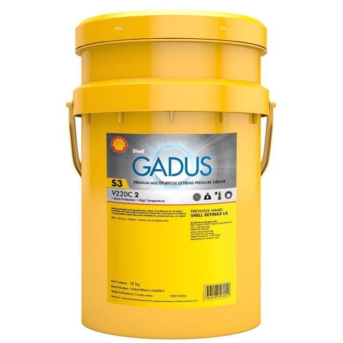 Shell Gadus S3 V220C 2 -18 Kg Kırmızı Gres Yağı