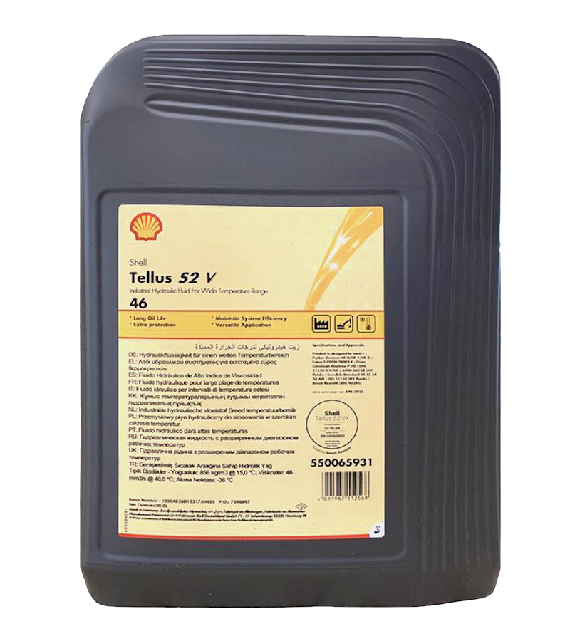 Shell Tellus S2 V 46 - 20 Litre Hidrolik Yağı