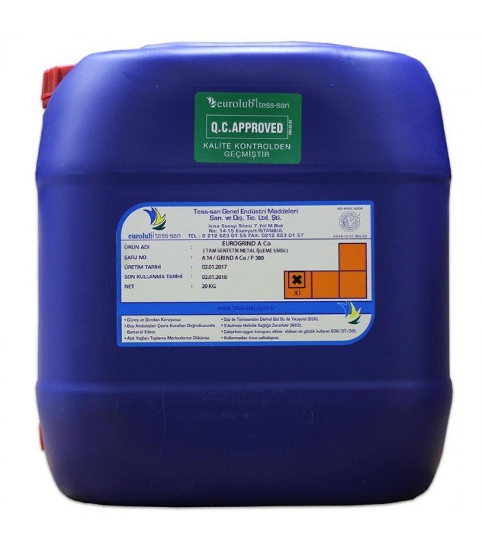Eurogrind TE 305 - Tam Sentetik Soğutma Sıvısı - 20 kg Bor Yağı