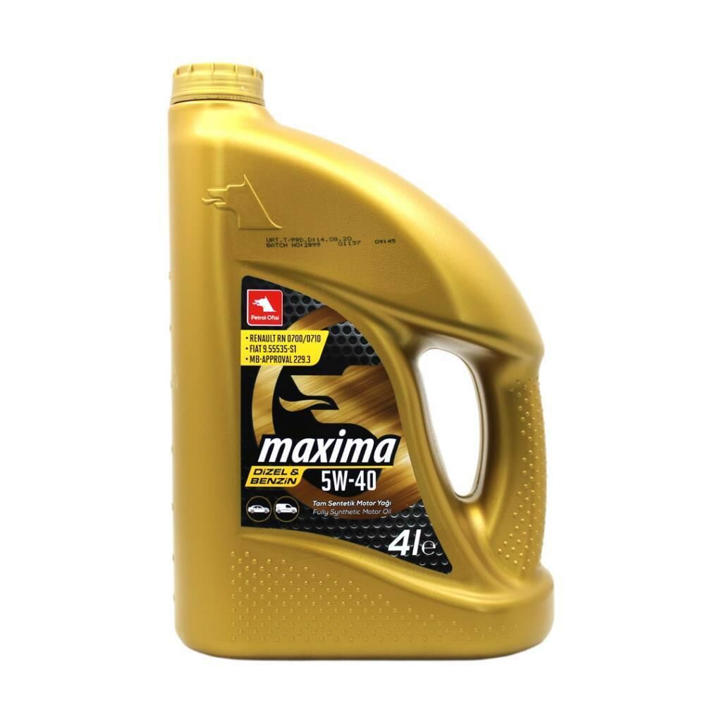 Petrol Ofisi Maxima 5W-40 4 Litre Motor Yağı