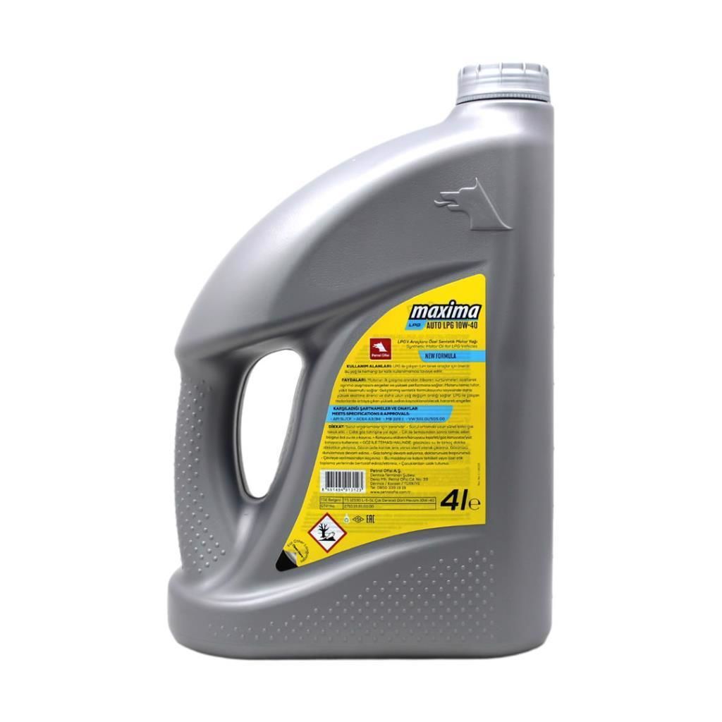 Petrol Ofisi Maxima Auto Lpg 10W-40 4 Litre Motor Yağı