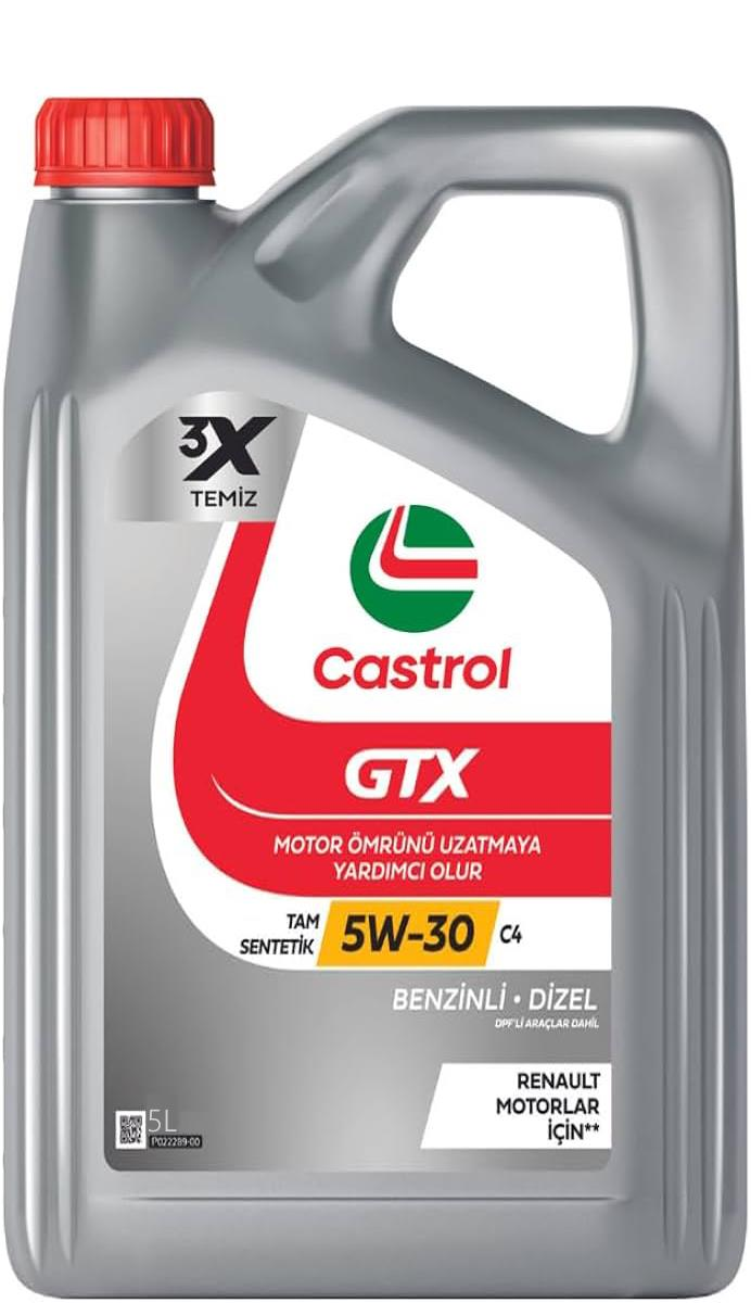 Castrol GTX 5W-30 RN720 5 Litre Renault Motor Yağı Motor Yağı