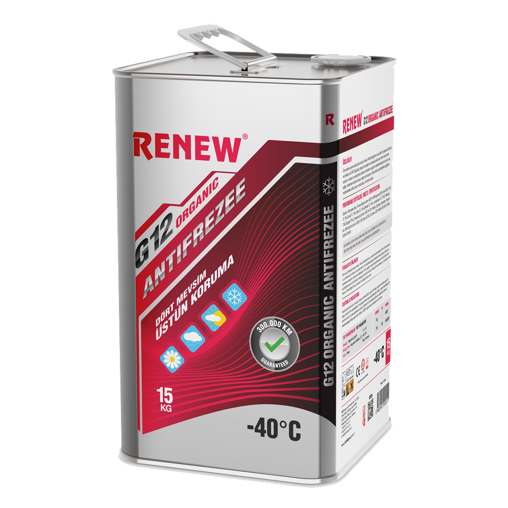 Renew  Kırmızı Organik Antifriz -40 C - 15 Kg