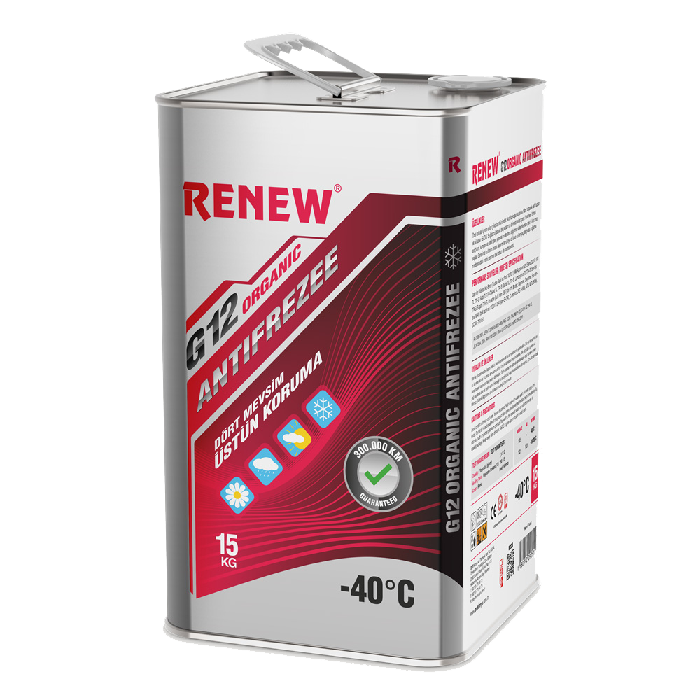 Renew  Kırmızı Organik Antifriz -40 C - 15 Kg