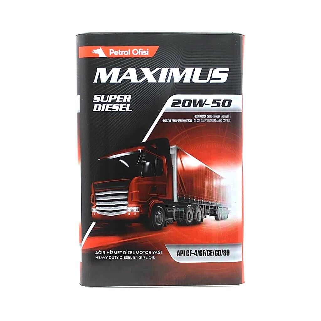 Petrol Ofisi Maximus Super Diesel 20W-50 - 18 Litre Motor Yağı
