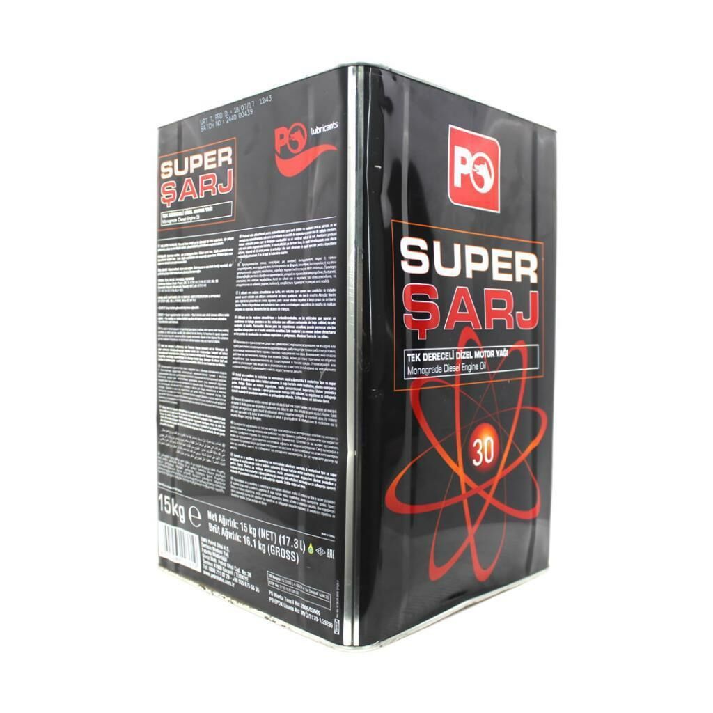 Petrol Ofisi Süperşarj Sae 30 15 Kg Motor Yağı