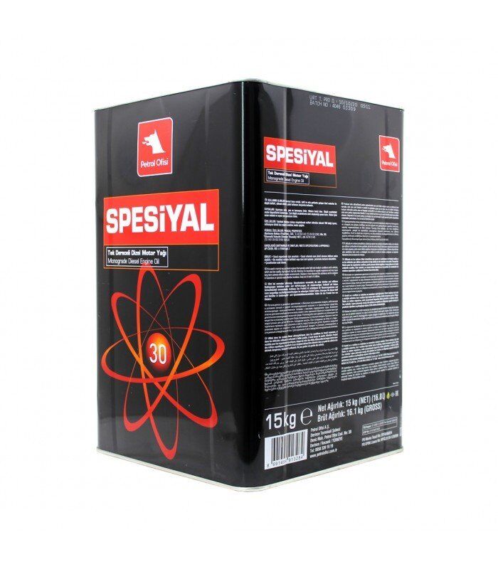 Petrol Ofisi Spesiyal Sae 30 - 15 Litre Motor Yağı