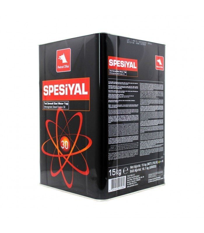 Petrol Ofisi Spesiyal Sae 30 - 15 Litre Motor Yağı