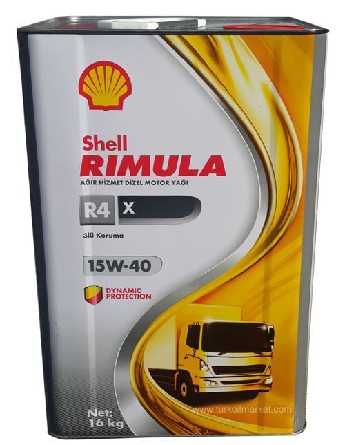 Shell Rimula R4 X 15W-40 - 18 Litre  Motor Yağı