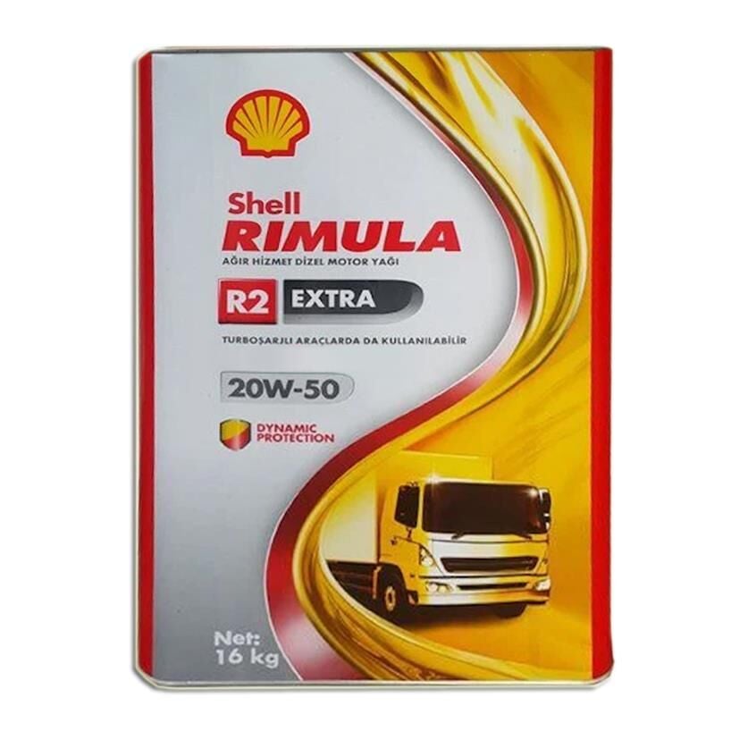 Shell Rimula R2 Extra 20W-50 - 18 Litre Motor Yağı