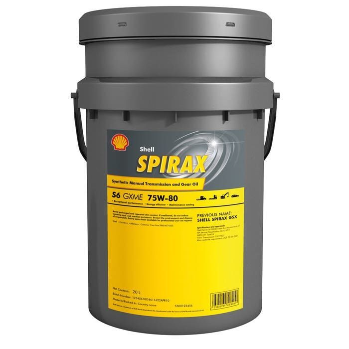 Shell Spirax S6 GXME 75W-80 - 20 Litre Şanzıman Yağı