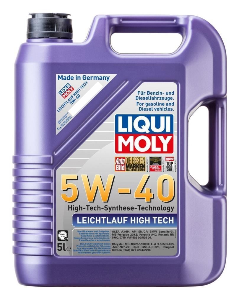 LİQUİ MOLY LEICHTLAUF HIGH TEC 5W-40 SENT. MOTOR YAĞI 5 LT (2328)