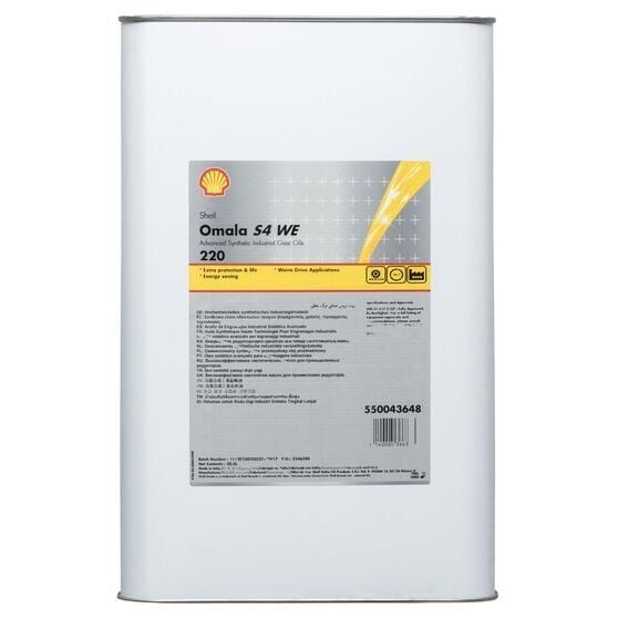 Shell Omala S4 WE 220 - 20 Litre  Şanzıman Dişli Yağı
