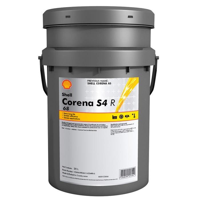 Shell Corena S4 R 68 - 20 Litre Kompresör Yağı